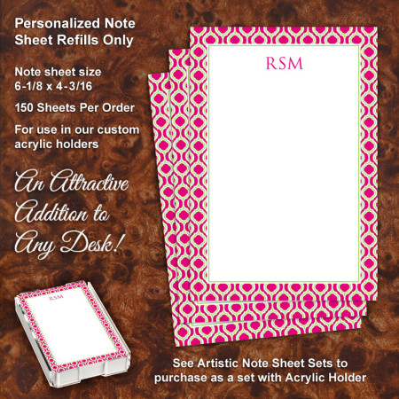 Moroccan 1 Note Sheet Refill