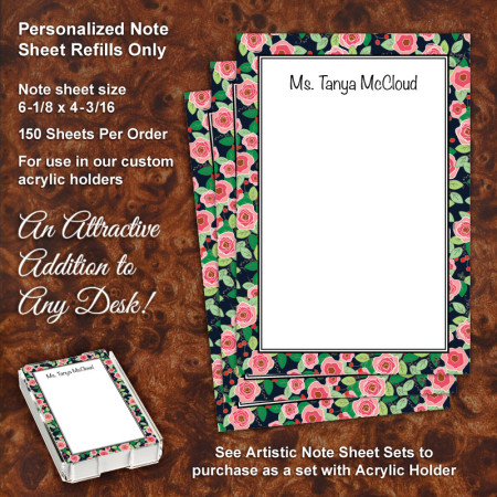 Roses Note Sheet Refill