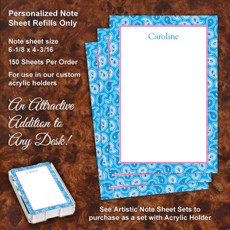 Paisley 2 Note Sheet Refill