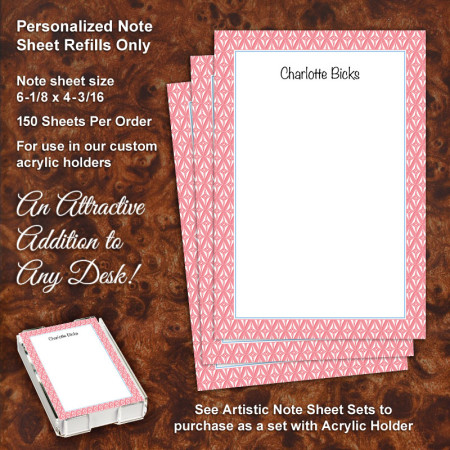 Retro Print Note Sheet Refill