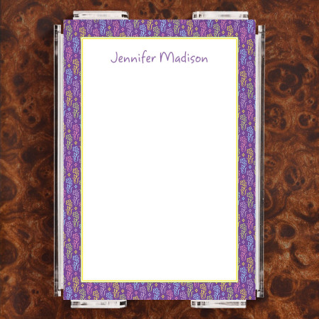 Color Flowers Note Sheet Set