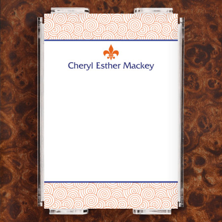Fleur de Lis Note Sheet Set