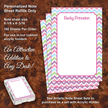Chevron Note Sheet Refill