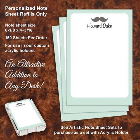 Mustache Note Sheet Refill