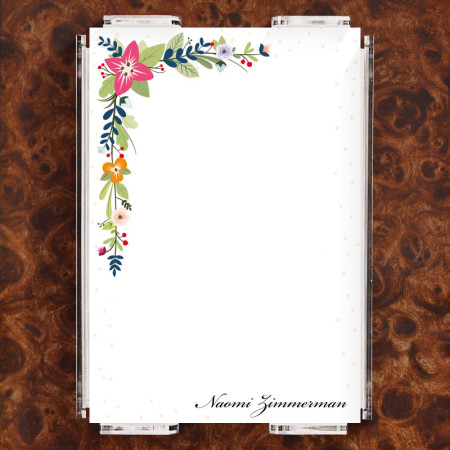 Floral Corners Note Sheet Set