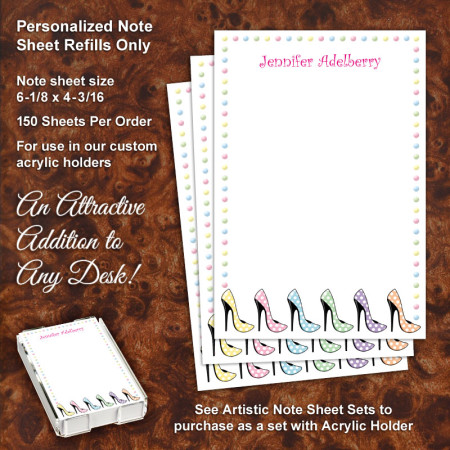 High Heels Note Sheet Refill