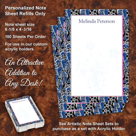 Floral 2 Note Sheet Refill