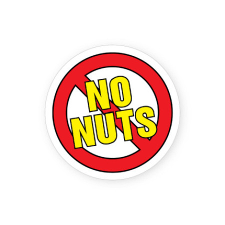 No Nuts Allergy Alert Labels