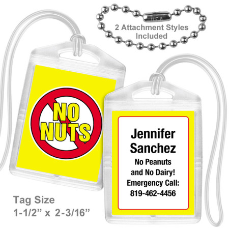 Allergy Nuts Mini Tag