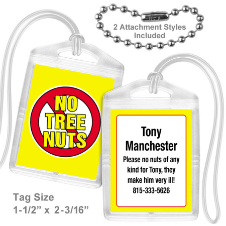 Allergy Tree Nuts Mini Tag
