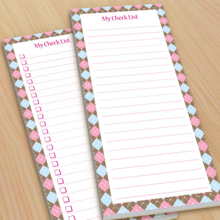 Argyle 6 To-Do Pads