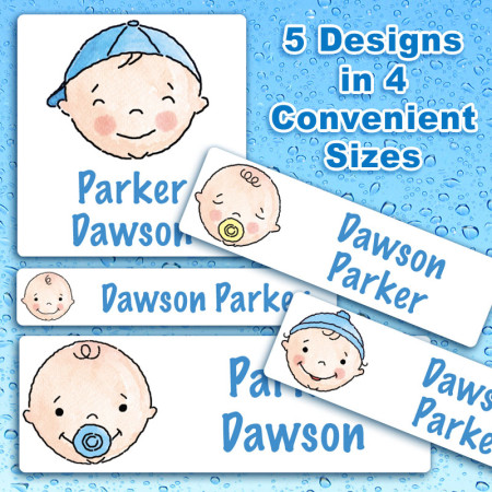 Baby Boys Waterproof Name Labels For Kids