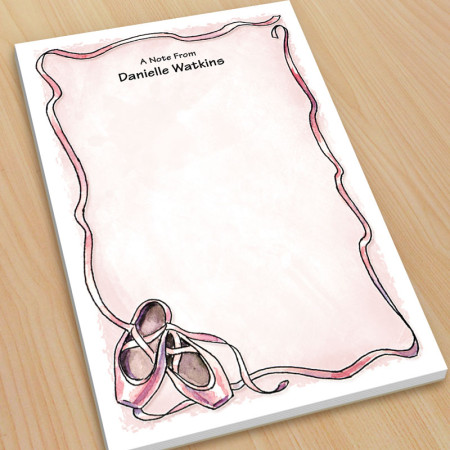 Ballet Slippers Large Note Pads