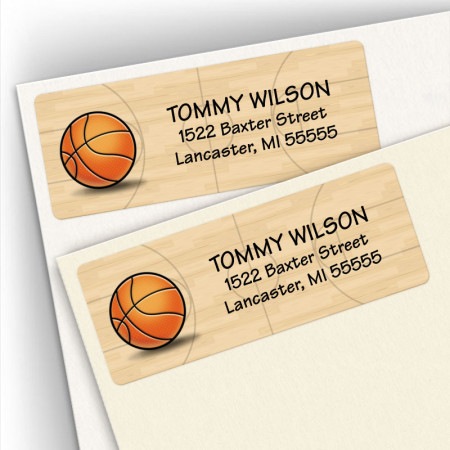 Basketball Address Labels