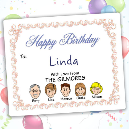 Beginnings Happy Birthday Gift Labels