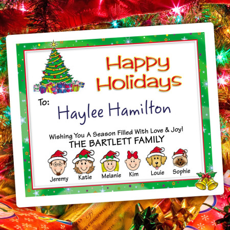 Bells Holiday Gift Label