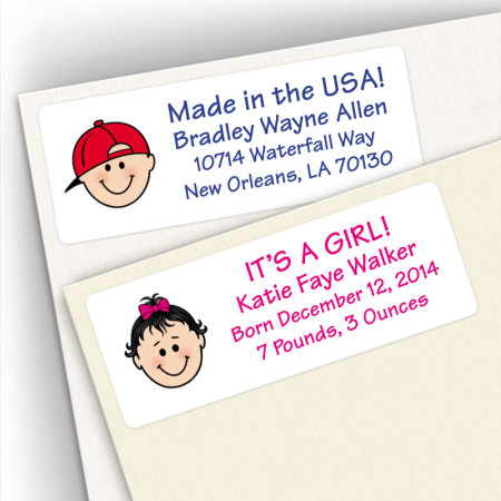 Birth Announcement Address Labels