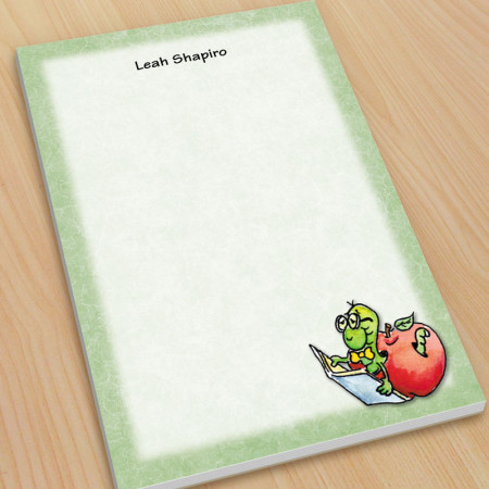 Bookworm Teacher Large Note Pads