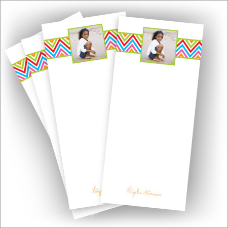 Bright Chevron Photo Pads - 3.5" x 8"