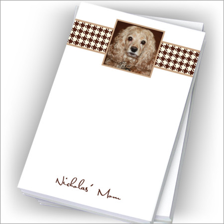 Brown Houndstooth Photo Pads - 4" x 6"