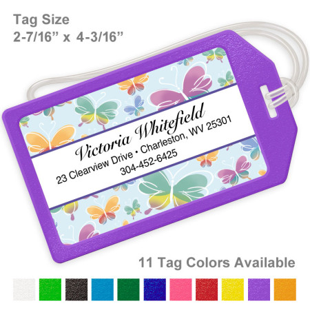 Butterflies Luggage Tag