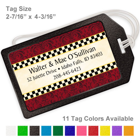 Checkers Style 2 Luggage Tag