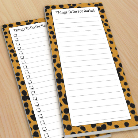 Cheetah Pattern To-Do Pads