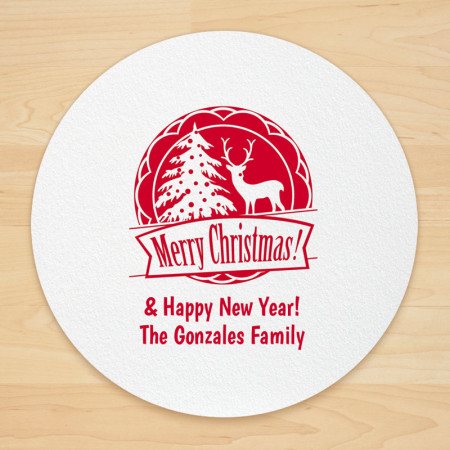Christmas Design 14 Personalized Christmas Coasters