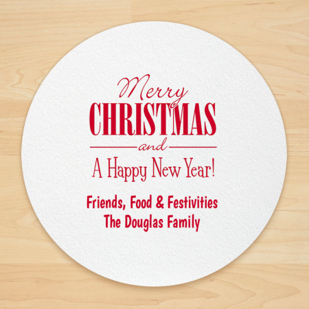 Christmas Design 20 Personalized Christmas Coasters