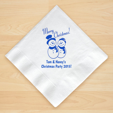 Christmas Napkin Design 18 Personalized Christmas Beverage Napkins