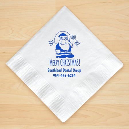 Christmas Napkin Design 21 Personalized Christmas Beverage Napkins