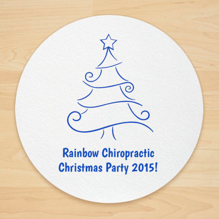 Christmas Tree Design 9 Personalized Christmas Coasters