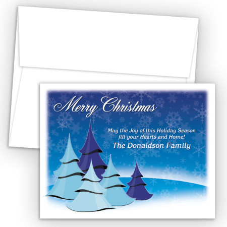 Cool Christmas Trees Merry Christmas Holiday Cards