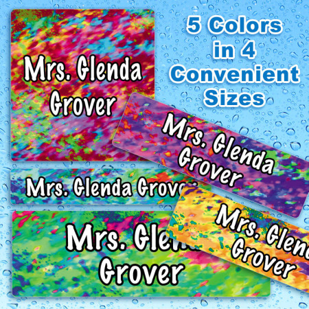 Dazzle 2 Waterproof Name Labels For Kids