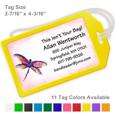 Dragonfly Luggage Tag