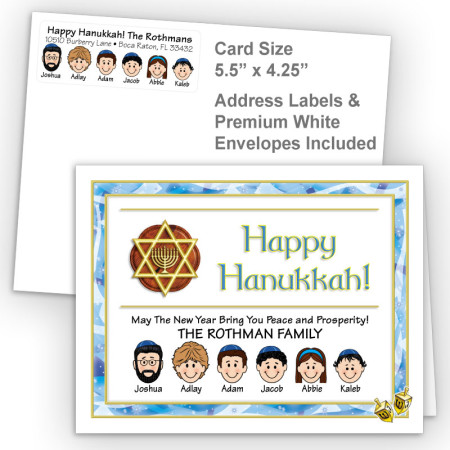 Dreidel Happy Hanukkah Fold Note Set
