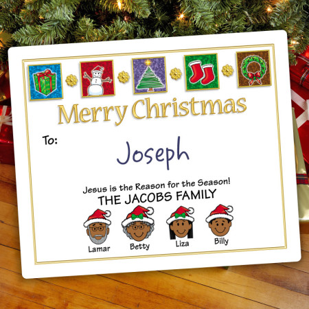 Elements Christmas Gift Label