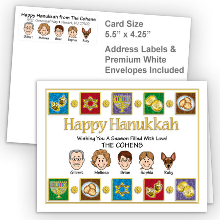 Elements Happy Hanukkah Fold Note Set
