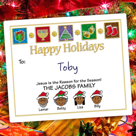 Elements Holiday Gift Label