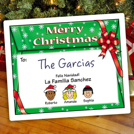 Envelope Christmas Gift Label