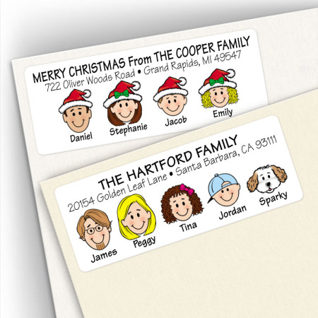 Family Address Labels, Return Address Labels