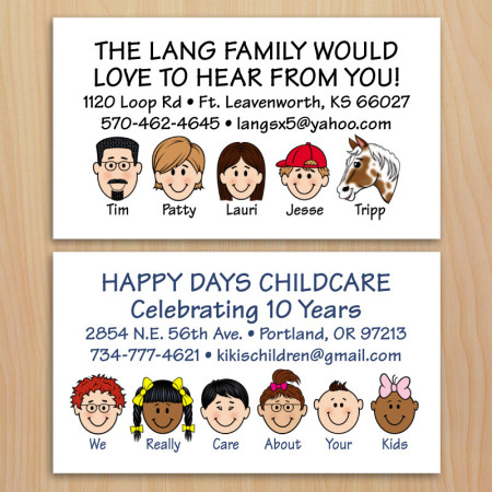 Family Contact Cards