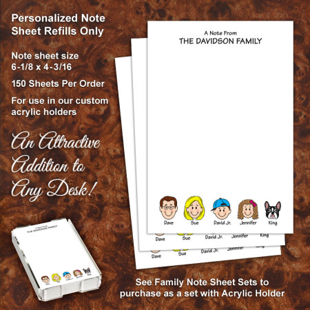 Family Note Sheet Refill