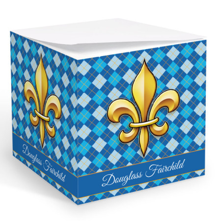 Fleur de lis 4 Memo Cube