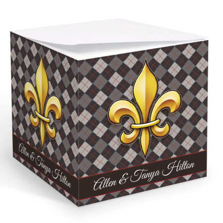 Fleur de lis 6 Memo Cube