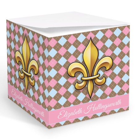 Fleur de lis 7 Memo Cube