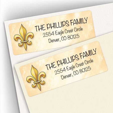 Fleur De Lis Address Labels