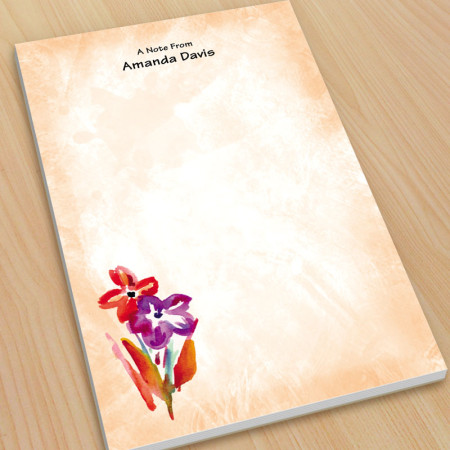 Flowers Watercolor Large Note Pads