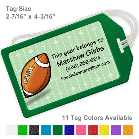 Football Bag Tag