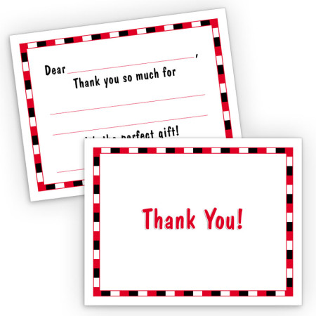 Generic Boy Fill-In Thank You Cards
